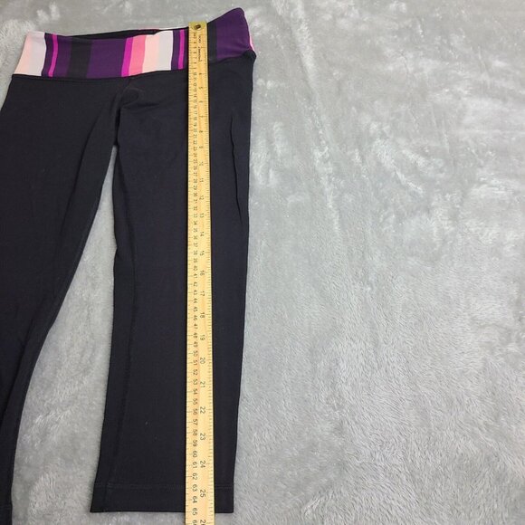 Lululemon Groove Crop Capri Pants Reversible Black Women’s 6 - Picture 4 of 8
